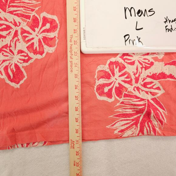 Chaps Casual Short Sleeve Collared Polo Shirt Adult Mens Size Large L Pink - Picture 9 of 10